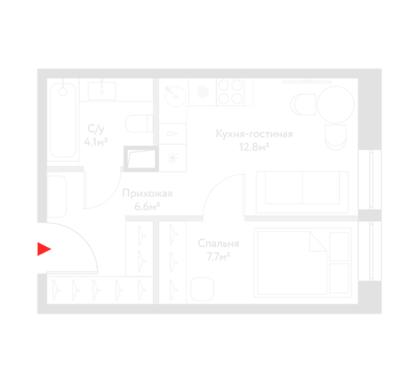 Планировка — 2-комнатные