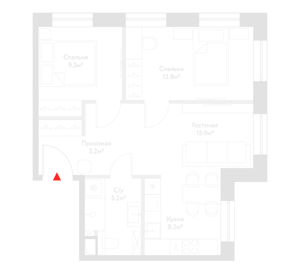 Планировка — 3-комнатные