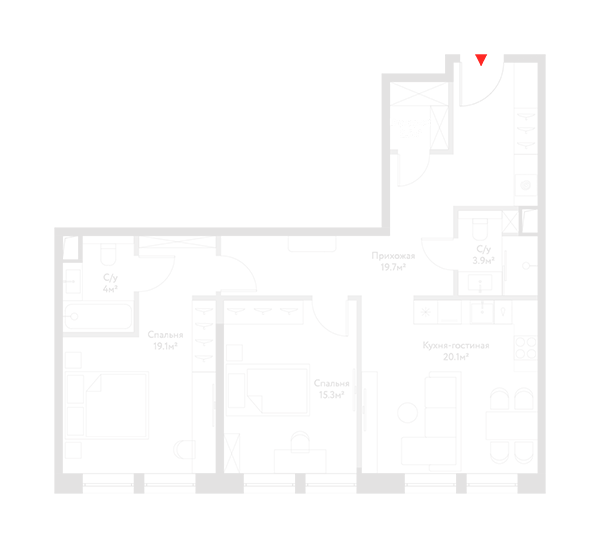 Планировка — 4-комнатные